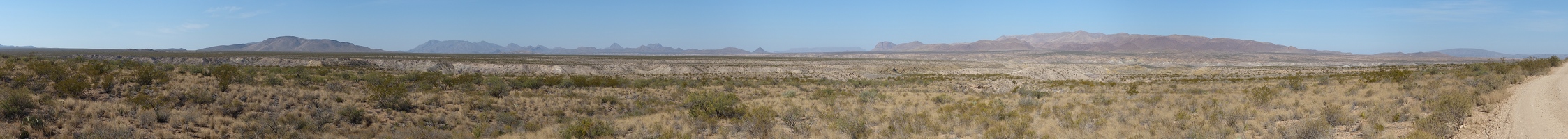 Grapevine Hills Road panoramic